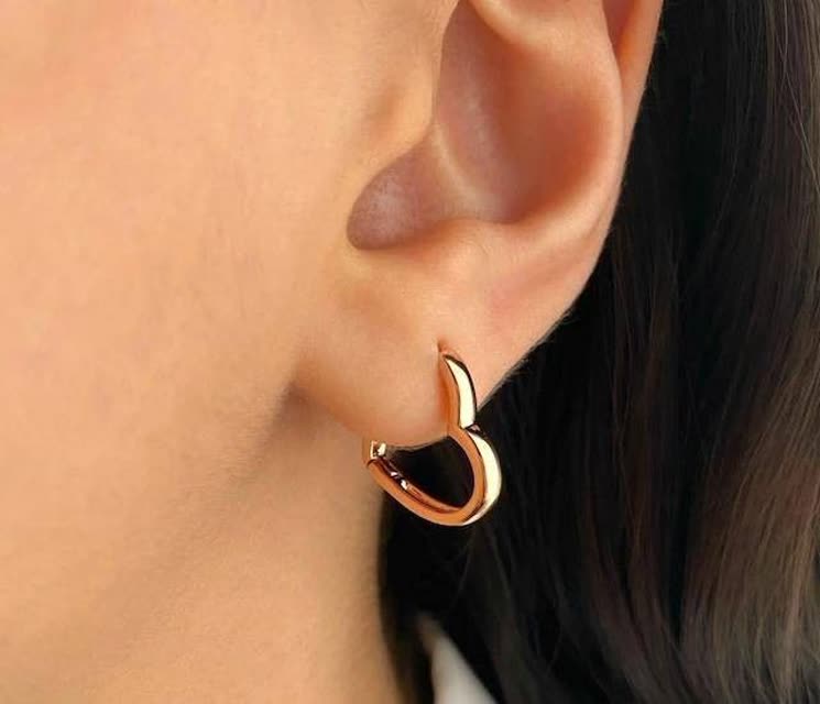 گوشواره زنانه مدل قلب ژوپینگ