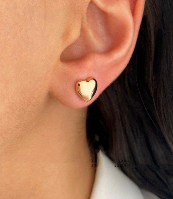 گوشواره میخی قلب تو پر مارک ژوپینگ